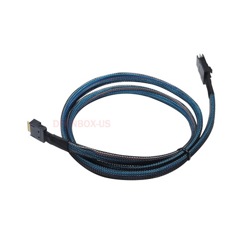 Mini SAS SFF-8087 to SLIM SAS SFF-8654 4I High Speed Connection Cable 1-meter - Picture 4 of 16