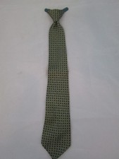 Vintage Rhodia 1970s Ugly Men's Clip On Neck Tie Blue Green