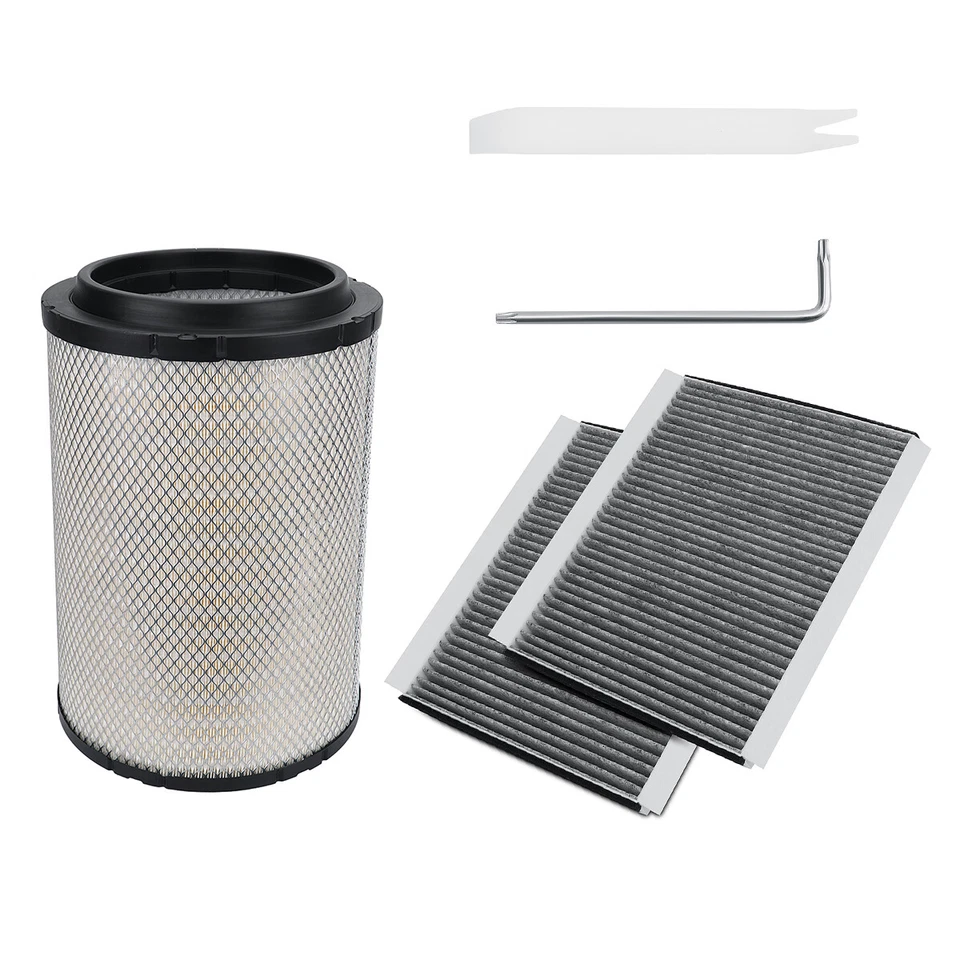 Filtro de aire del motor AF26163M y 2 cabinas AF26405 apto para camiones Volvo reemplaza AF26472M Foto 2 de 4