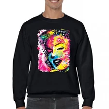 Dean Russo Colorful Marilyn Sweatshirt Neon Hot Symbol Starlet Crewneck