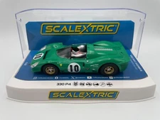 Scalextric Ferrari 330 P4 #10 David Piper Green 1/32 Analog Slot Car C4491