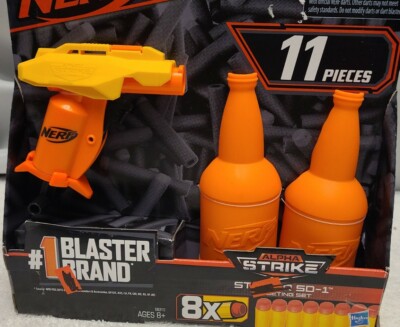 NERF Alpha Strike STINGER SD-1 Target Set (1 Blaster 8 Darts 2 Half-Targets) NEW