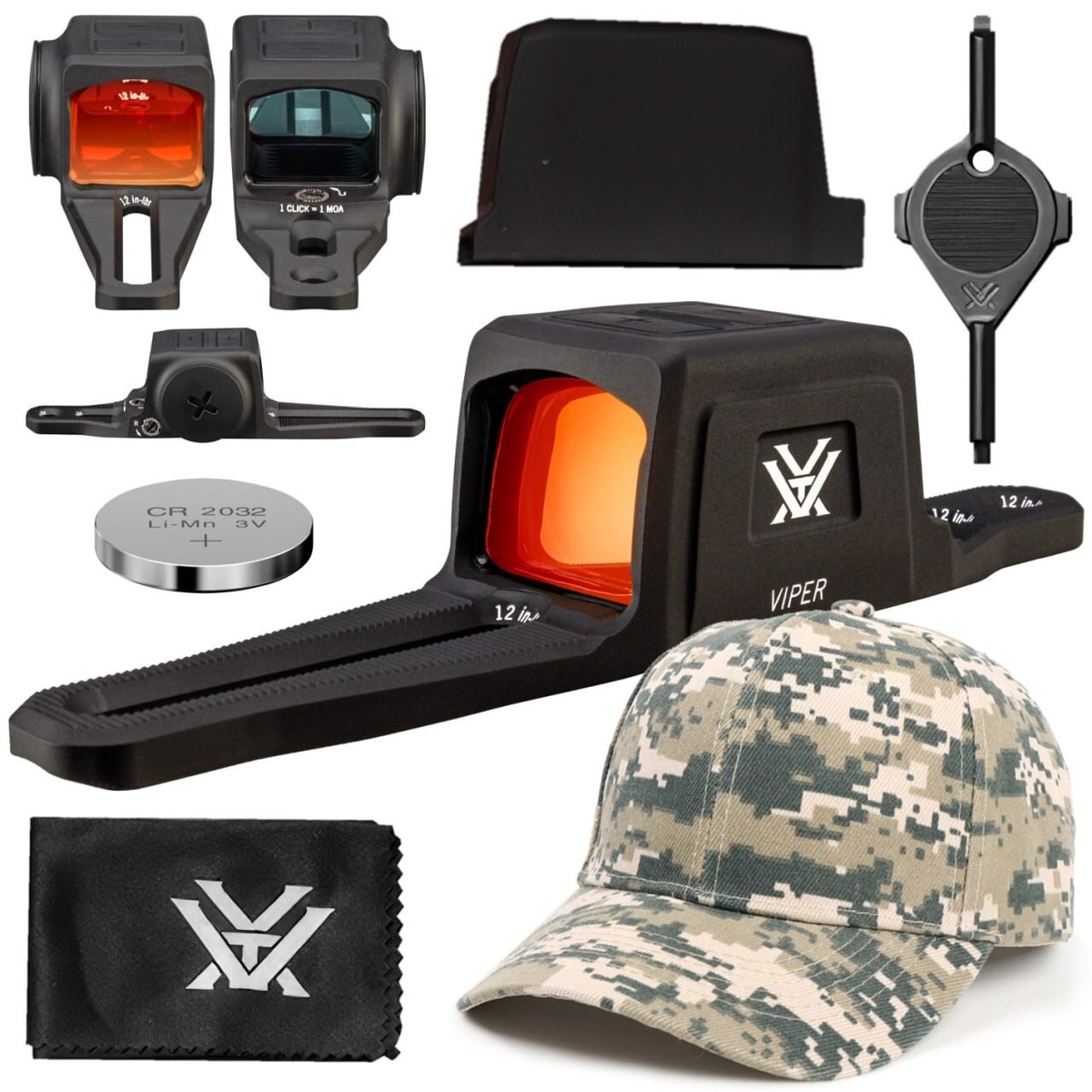 Vortex Optics Viper SG Enclosed Micro 3 MOA Red Dot Sight w/ Free