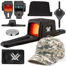 Vortex Optics Viper SG Enclosed Micro 3 MOA Red Dot Sight w/ Free CD Hat Bundle