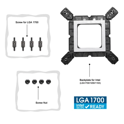 Mounting Bracket for Vetroo Water Cooler V240 V360 on Intel LGA 1700 Bracket