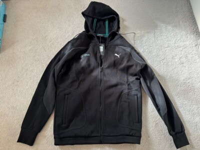 PUMA AMG PETRONAS FORMULA ONE SWEAT JACKET BLACK SIZE M MEDIUM NEW RRP £95