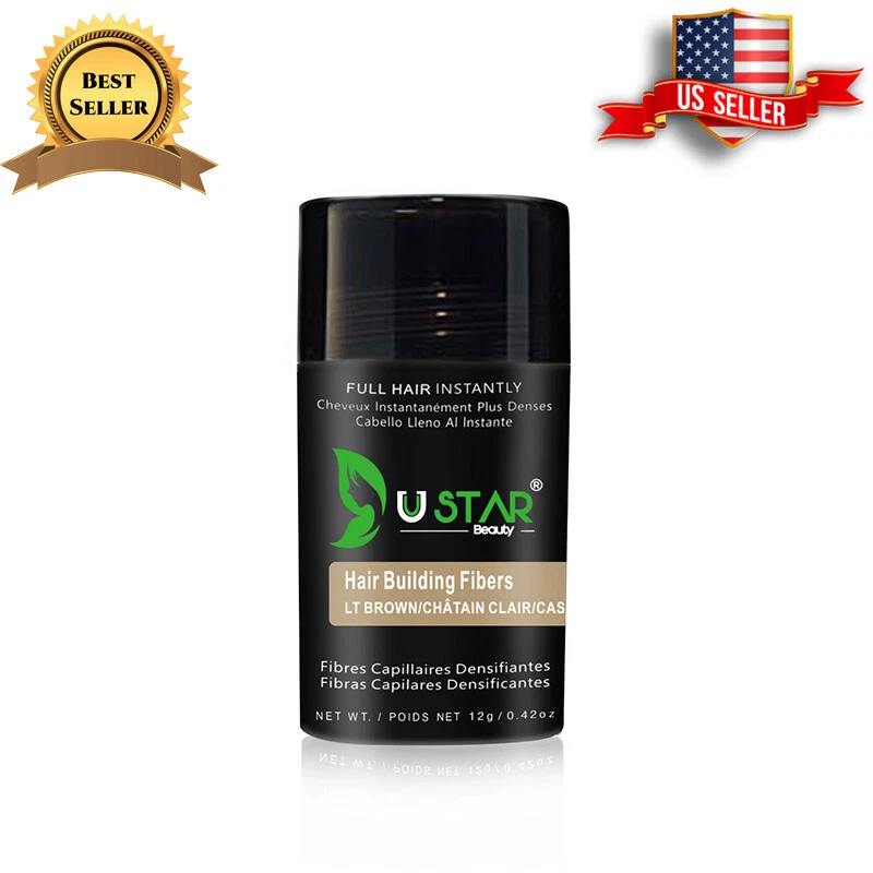 Aplicador de spray de fibra capilar con una botella gratis Fibra capilar marrón claro 12 g  Foto 2 de 4