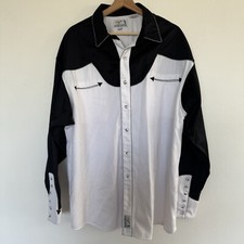 Panhandle Slim Pearl Snap Shirt Mens XL Western Cowboy Rockabilly Long Sleeve