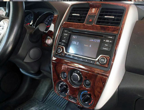 2015 2016 2017 2018 2019 INTERIOR WOOD DASH TRIM KIT SET FOR NISSAN VERSA NOTE - Picture 2 of 8