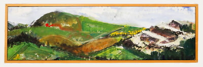 Alison Craig - Framed Contemporary Oil, Coed Moel