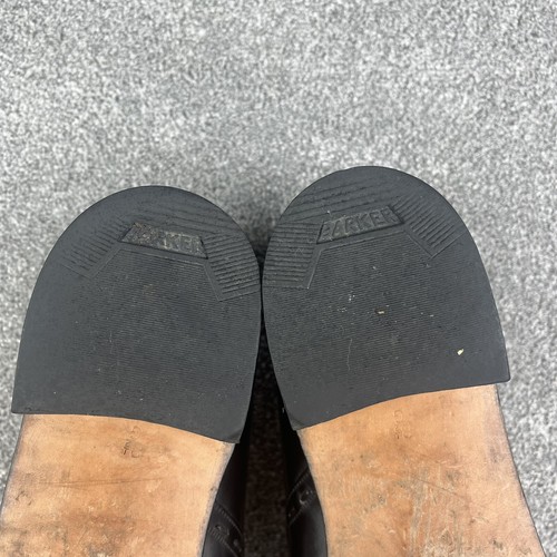 Barker Of Earls Barton schwarze Leder Derby Schuhe geflochtene Nähte Größe UK 8,5 G - Bild 6 von 11