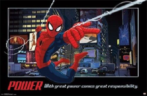 NEU Trends Spiderman "Power Quote" Comic Marvel Poster RP 14021 22" x 34" - Bild 1 von 1