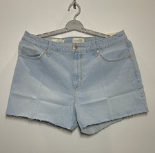 Women's High-Rise Vintage Midi Jean Shorts - Universal Thread Light Blue 18