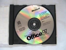 1 USED MICROSOFT OFFICE 97 PRO CD WITH PRODUCT KEY SEALED CASE