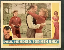 For Men Only 11x14 Lobby Card #6 Paul Henreid Margaret Field Crime