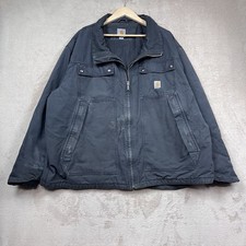Carhartt Jacket Mens 3XL Black Quick Duck Jefferson Thinsulate 101492 Insulated