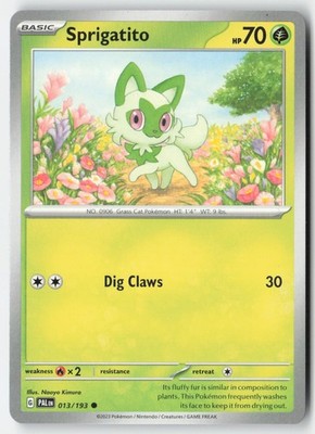 Pokemon - Sprigatito #013/193 - PAL Common