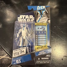 Star Wars Clone Wars CW12 CAPTAIN REX CLONE COMMANDER COLD GEAR     2010 3.75 Inch