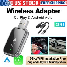 2025 Upgrade Wireless CarPlay Adapter USB for Apple IOS, Samsung Android