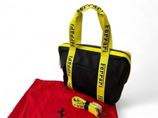 BOLSO TOTE FERRARI ORIGINAL NYLON Y CUERO | SHOPPER | ACCESORIO OFICIAL