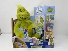 Little Tikes Story Dream Machine The Grinch Plush & 3 Dreamers Books Dr Seuss