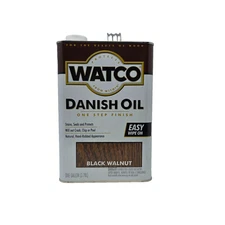 Watco 65331 Danish Oil Black Walnut 1 Gallon One Step Finish