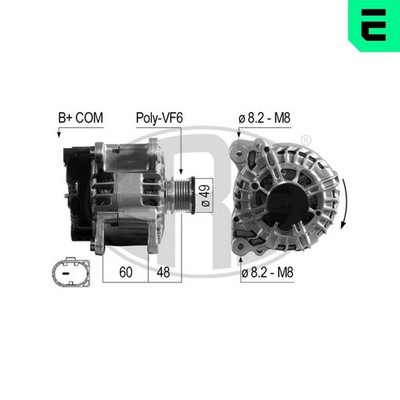 ERA Lichtmaschine Generator Lima 210706A für VW 14V TRANSPORTER T6 SFD SFE SFL 7