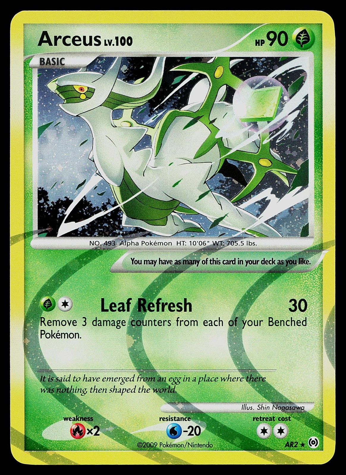 Pokemon Card - Arceus (AR2) Arceus AR2 Holo Holo Rare
