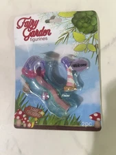 Fairy Garden Figurines 2pc Lighthouse Path Welcome Sign Miniature Decor