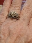 Vintage Designer JD SCHLANG Diamond Wedding Ring Set*cleaning out* — photo 3