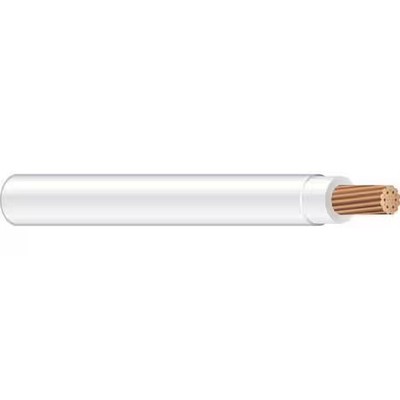 Southwire 20489112 Thhn Building Wire, Copper, 8 Awg, 1C, White, Stranded, 500