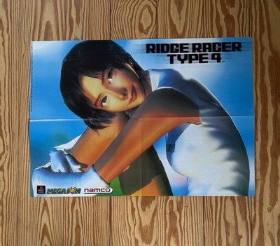 1998 R4 Ridge Racer Type 4 / Star Wars Episode 1 Racer Video Game Poster 56x40cm