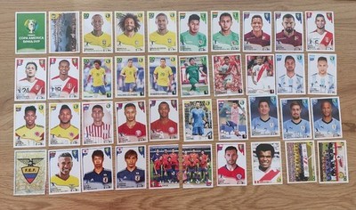 Panini CONMEBOL Copa America Brasil 2019 40 different Stickers