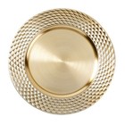 Dekoteller 33cm Kunststoff Rauten Platzteller Tischdeko Unterteller Gold