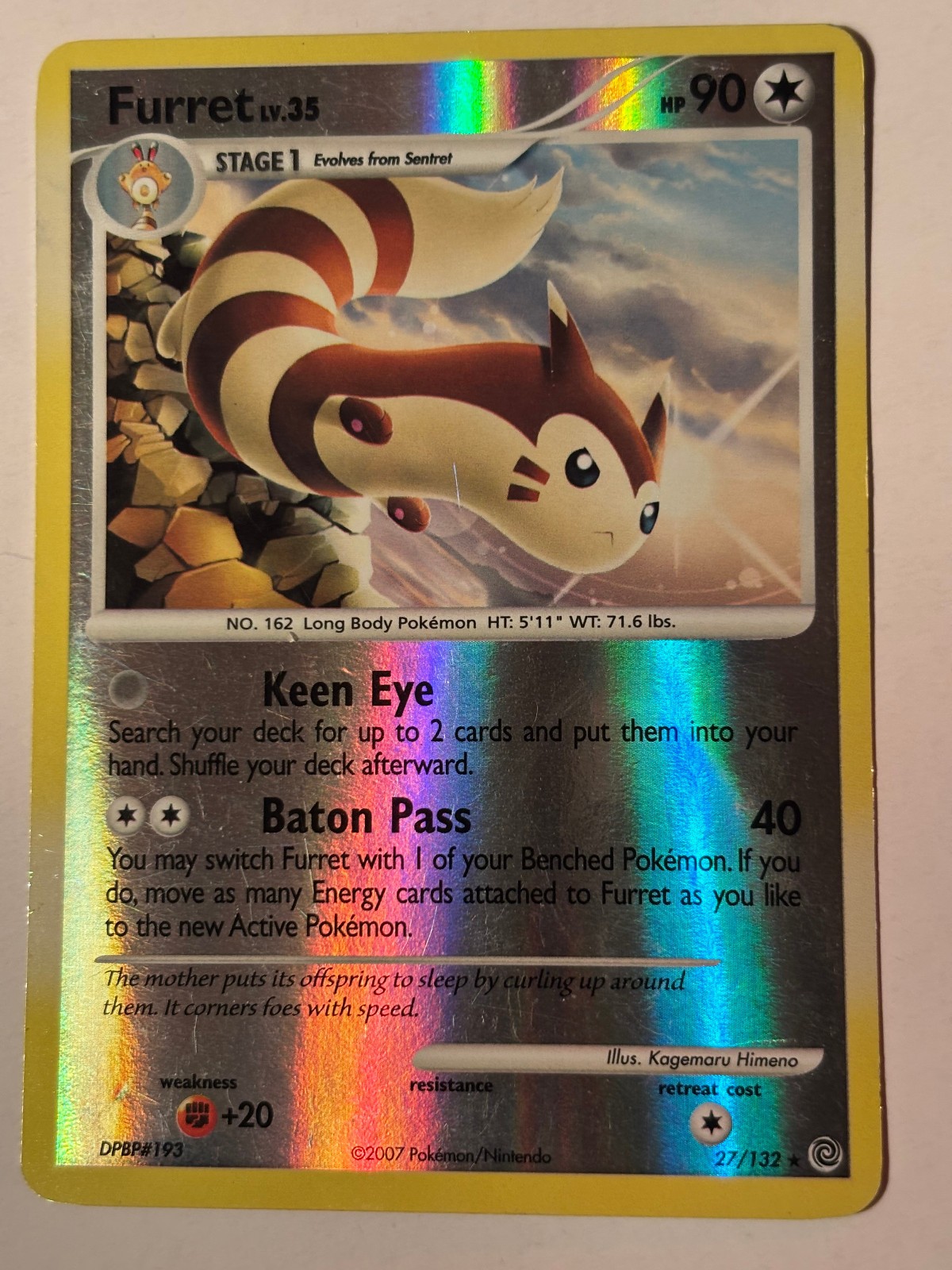 Furret 27/132 Secret Wonders REVERSE HOLO  LP