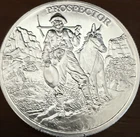 1 OZ 99.9% Pure Silver Prospector Round