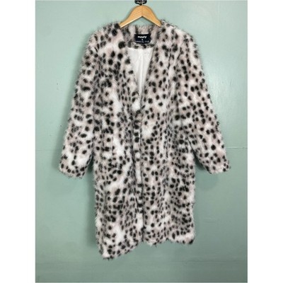 Unreal Fur Halation Longline Faux Fur Coat Medium