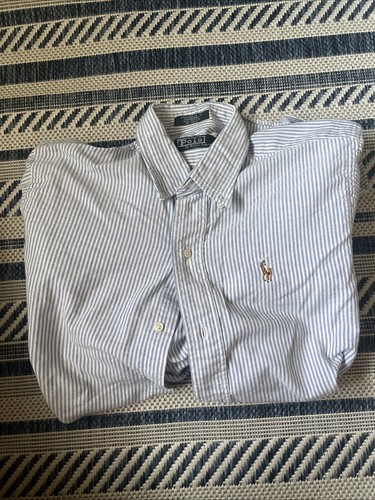 Ralph Lauren Boys' Long Sleeve Button Down Shirt, Size L (16-18)