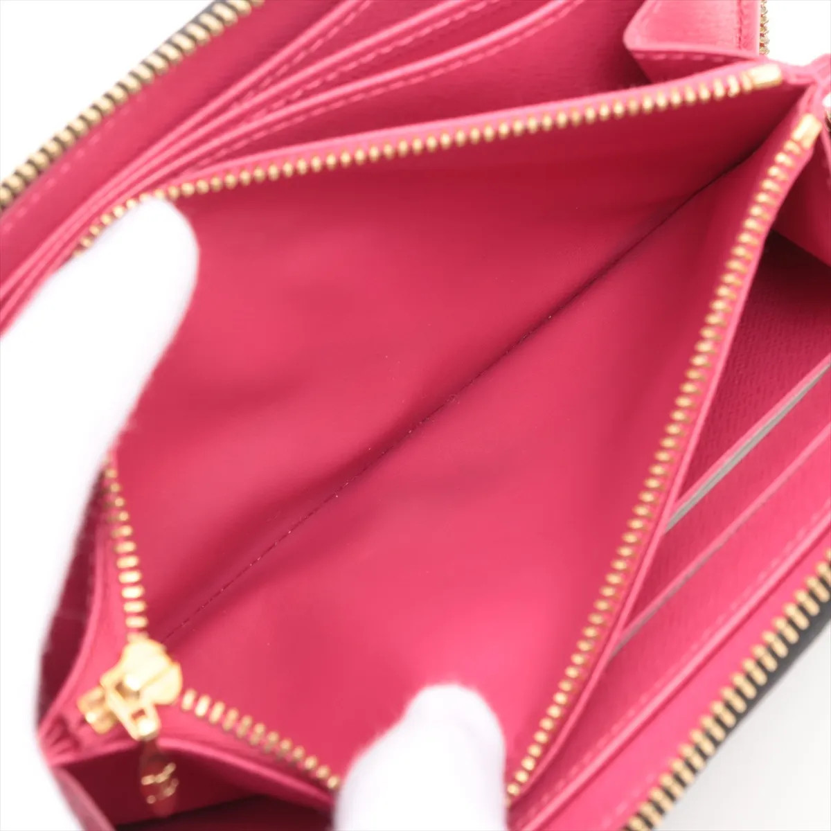 Louis Vuitton Multicolor Zippy Wallet M60243 Black Zip Round Wallet thumbnail 10