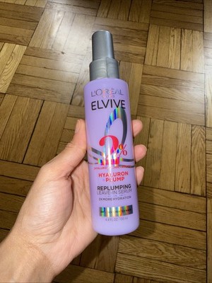 L'Oreal Elvive Hyaluron + Plump 2% Hyaluronic Care Replumping Serum Leave In 4oz