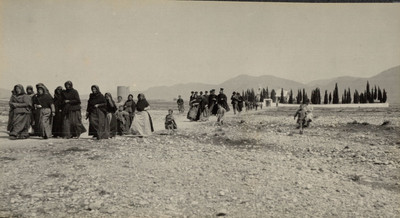 Tirage Vintage Original Macédoine - Bergers à Ohrid - Circa 1910 6,5x6,5 Cm