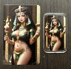 SEXY "Pharaoh's Daughter" 1 Oz .999 Silver Colorized Art Bar With COA 100 Minted