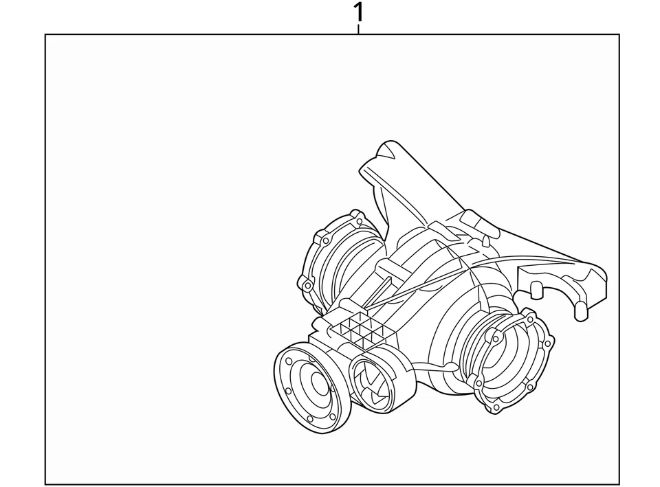 Audi A5 A4 Quattro 2017-2021 eje trasero portador diferencial montaje OEM Foto 4 de 4