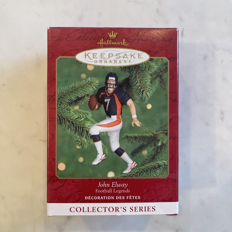 Hallmark Keepsake John Elway Football Legends Series 2000 Christmas Ornament