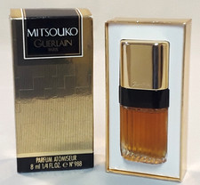 Vintage GUERLAIN MITSOUKO PERFUME Portable SPRAY w/ Box, 1/4 oz, 1980s, Nice 