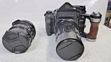 Pentax 6x7 MLU Camera W/ 2 Lenses and Grip