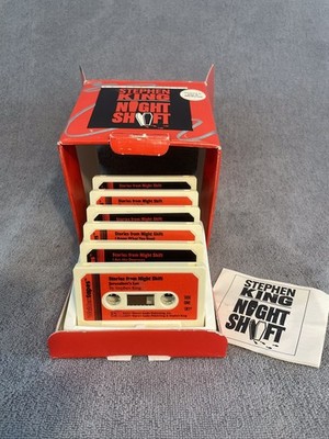 1985 Stephen King Night Shift 6-Cassette Tape Gift Box Set Walden Tapes 