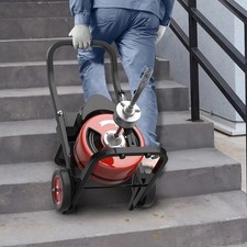 Electric Drain Cleaning Machine 75Ft 1/2'',450W Auto Feed,6 Cutter, 2"–4" Pipes