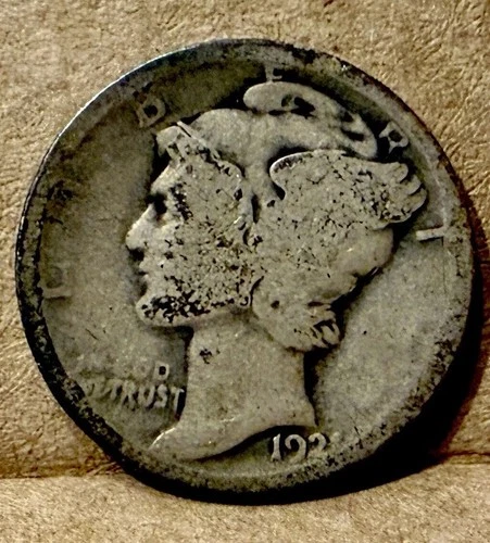 1921 Mercury Dime Silver 10c AG/G Low Mintage Key Date Coin