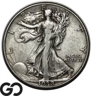 1938-D Walking Liberty Half Dollar, VF++ Better Date Denver Mint Issue